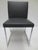 2010s Walter Knoll Jason Lite Side Chair in Black With Polished Chrome Legs (New) For Sale - Image 5 of 8