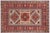Shabby Chic Kazak Beige/Red Wool Rug - 3'5''x5'1'' For Sale - Image 10 of 10