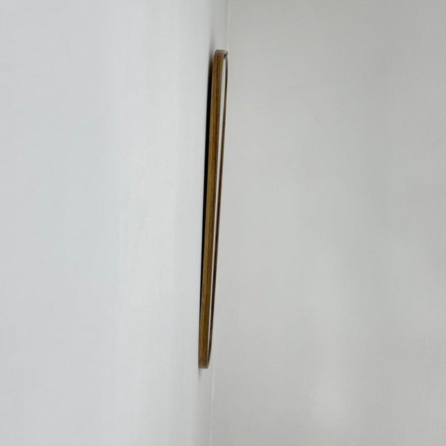 Silver Mid-Century Asymmetric Kidney Wall Mirror by Schon Form, 1960s For Sale - Image 8 of 11