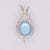 Blue 7.8Ct Santa Maria Aquamarine Pendant With Natural Diamonds Accents: 14k Gold For Sale - Image 8 of 8