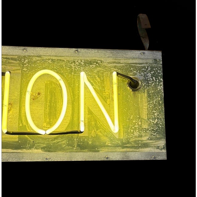 Vintage Industrial Neon “Information” Light For Sale - Image 13 of 15