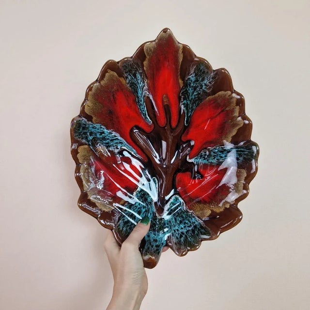 Mid-Century Modern Ceramic Plate from Vallauris, 1950s For Sale - Image 3 of 11