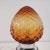 Small Modernist Chromed Metal Amber Glass Pine Cone Table Lamp, 1960s For Sale - Image 6 of 8