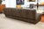 1960s Vintage 1960s Percival Lafer Mp145 Modular Brown Leather 3pc Sectional Sofa For Sale - Image 5 of 8