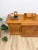Antique Style Oak Office Credenza With Locking Doors and Finished Back For Sale - Image 10 of 17