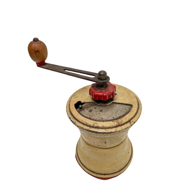 Wood Mid-Century Modern Coffee Grinder in Metal from Diabolo, 1950s For Sale - Image 7 of 9