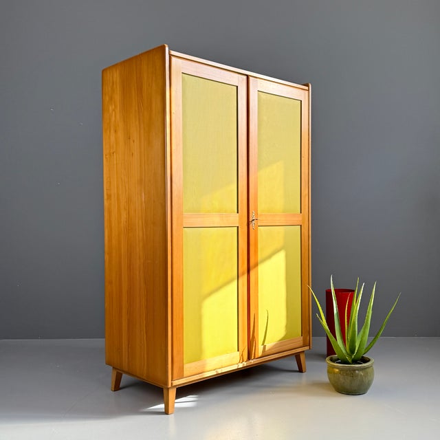 Vintage Wardrobe in Fir, 1950s For Sale - Image 4 of 10