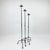 2020s Hand Forged Iron Candelabra Set of 3 (94-114cm) Antique Copper Finish Twisted Stem with Simple Tripod Base For Sale - Image 5 of 6