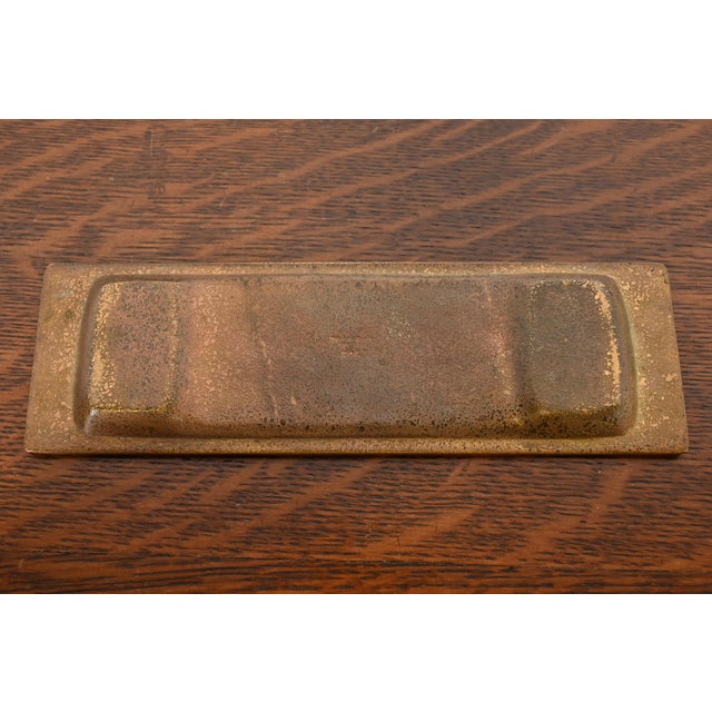 Tiffany Studios New York Venetian Bronze Doré Pen Tray For Sale - Image 9 of 12
