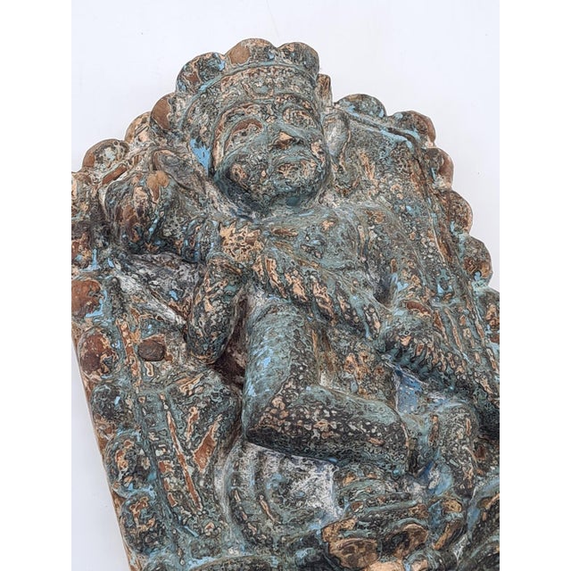 Antique Asian Wooden Relief, 1800s For Sale - Image 11 of 13