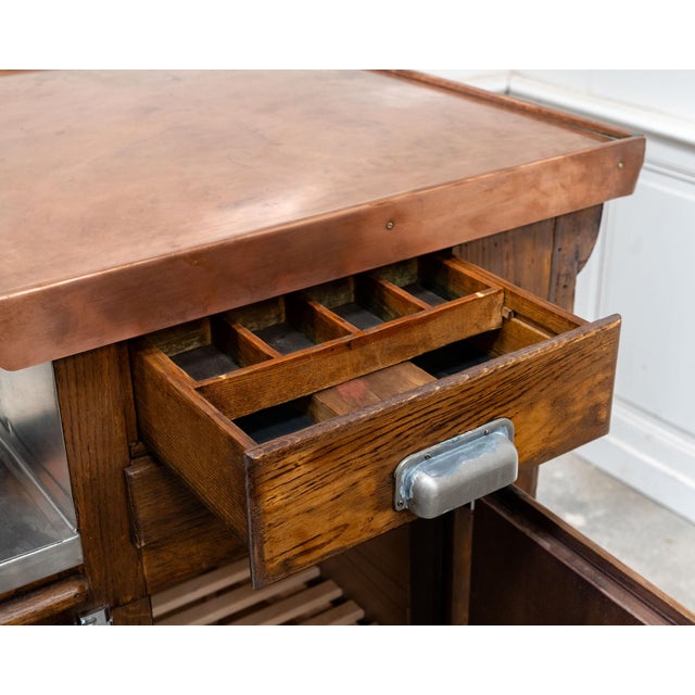 Vintage Copper and Oak Countertop, 1960s For Sale - Image 10 of 18