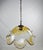Italian Yellow Glass Pendant Lamp, 1970s, in Very Good conditions. Designed 1970 to 1979 Up to 250V (Europe/UK...