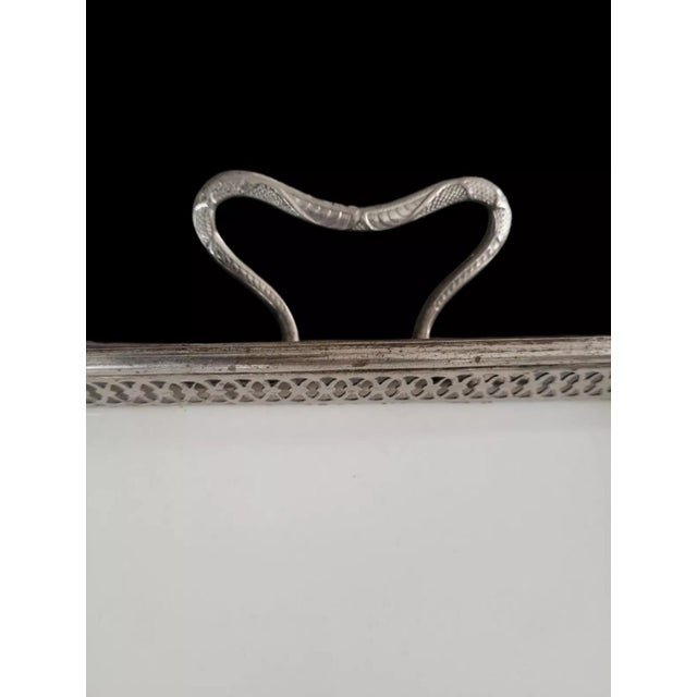 Metal Art Nouveau Tray For Sale - Image 7 of 9