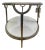 Bernhardt Morello Faux Marble & Steel Side Table For Sale