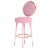 Metal Graceful Bar Stool in Pink by Royal Stranger For Sale - Image 7 of 7