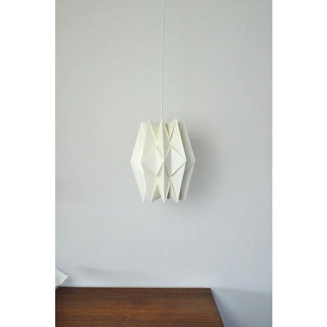 Le Klint Hand-Pleated Hanging Lamp by Peter Hvidt & Orla Mølgaard-Nielsen, 1962 For Sale - Image 3 of 8