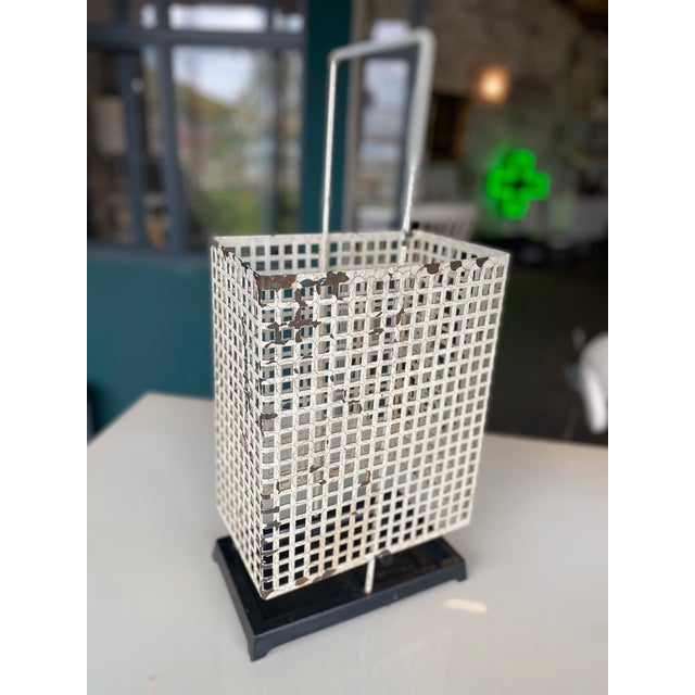 Umbrella Stand with Geometric Structure attributed to Josef Hoffmann For Sale - Image 3 of 16