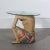 Wood 1960's Polychrome Hand Wood Carved Figural and Glass Side Table For Sale - Image 7 of 10