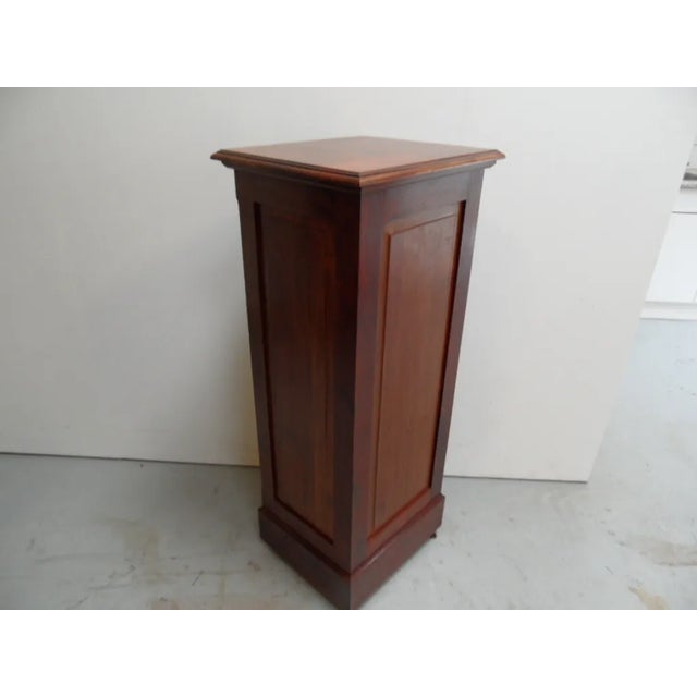 Antique Mahogany Filing Cabinet with Roller Shutter, 1890s For Sale - Image 10 of 13