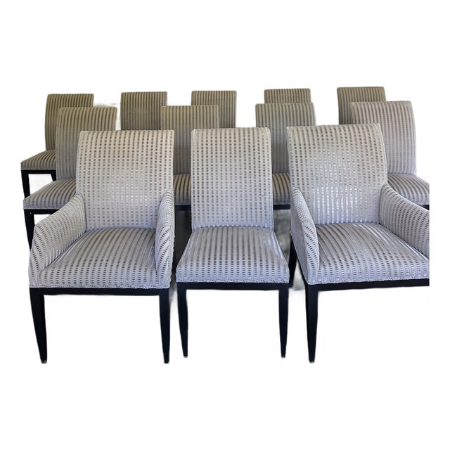 Stunning Set of 12 Vintage Artistic Frame Dining Chairs; 2 Arm Chairs and 10 Side Chairs For Sale