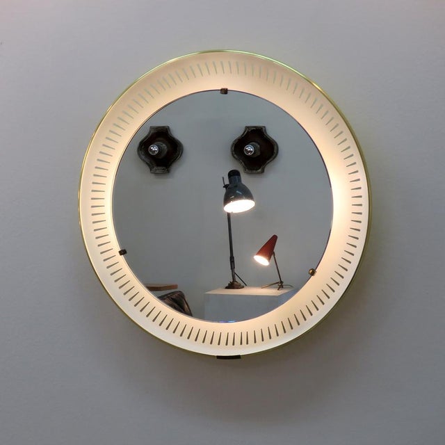 German Lighted Mirror by Hillebrand, 1960 For Sale - Image 9 of 10