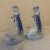 1990s Blue and White Ceramic Swan Candlestick Holders For Sale In New Orleans - Image 6 of 6