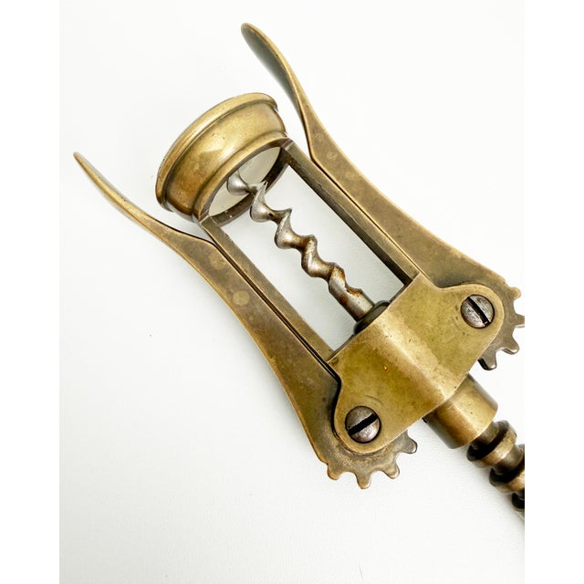 Italian Brass Corkscrew, Unlacquered For Sale In Sacramento - Image 6 of 7