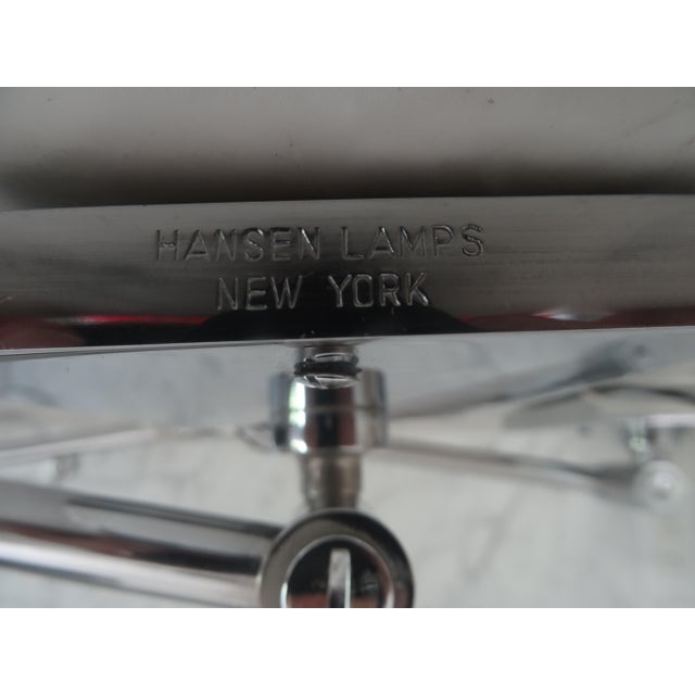 Vintage Hansen New York Wall Lamps in Chrome - a Pair For Sale In Los Angeles - Image 6 of 6