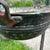 Early 20th Century Antique Handmade Silver on Copper Handing Cauldron/Pot on Rusted Iron Chain For Sale - Image 5 of 12