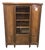Marquetry Display Cabinet with Three Doors For Sale