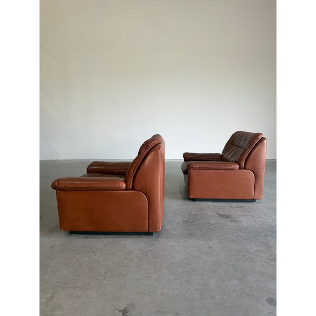 Brown De Sede Attrb Ds-66 Lounge Chair, a Pair. Switzerland c.1970’s For Sale - Image 8 of 12