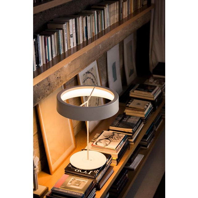 Large Graphite Sin Table Lamp with Shade by Antoni Arola For Sale - Image 12 of 15