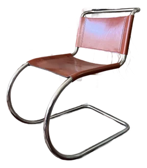 (8) 1990s Attributed to Mies Van Der Rohe Cantilever Chairs