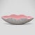 Mid 20th Century Mid Century Modern Pink White and Gold Abstract Scalloped Ceramic Planter For Sale - Image 5 of 10