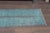 1970 Vintage Handwoven Turquoise Turkish Runner For Sale In San Francisco - Image 6 of 10