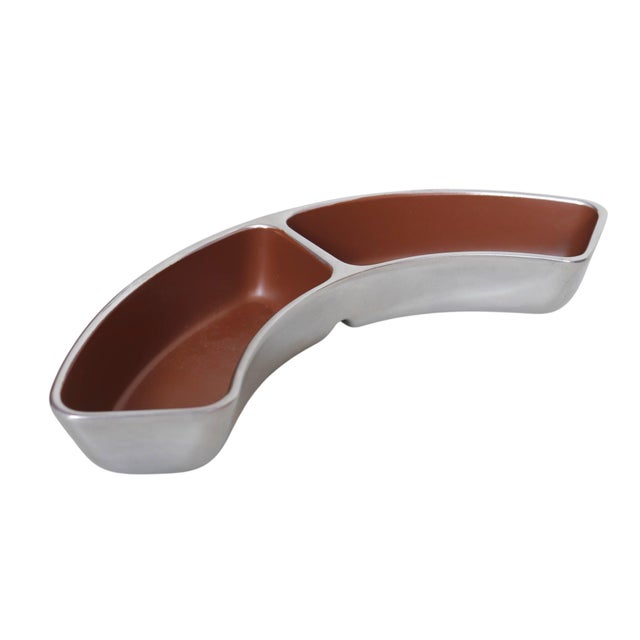 Late 20th Century Late 20th Century Mid Century Modern Lazy Susan Seving Tray by Lenox For Sale - Image 5 of 8