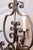 Mid 20th Century French Six Light Wrought Iron Chandelier with Cascading Scrolls, USA Wired For Sale - Image 4 of 10