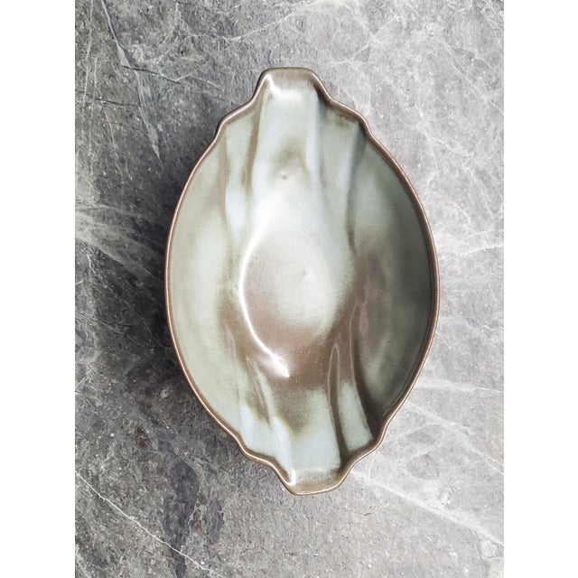 Ceramic 1960s Frankoma Prairie Green Serving Dishes- Set of 4 For Sale - Image 7 of 11