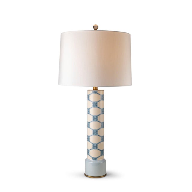 2020s Winterthur for Port 68 Dupont Key Blue Lamp For Sale - Image 5 of 5