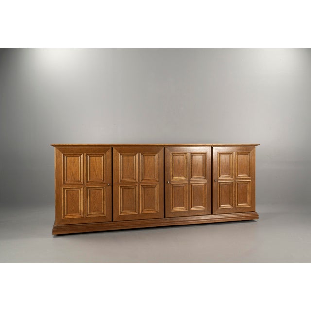 Brutalist Sideboard with Wood Cassette Fronts by Gerhard Bartels, 1970s For Sale - Image 13 of 18