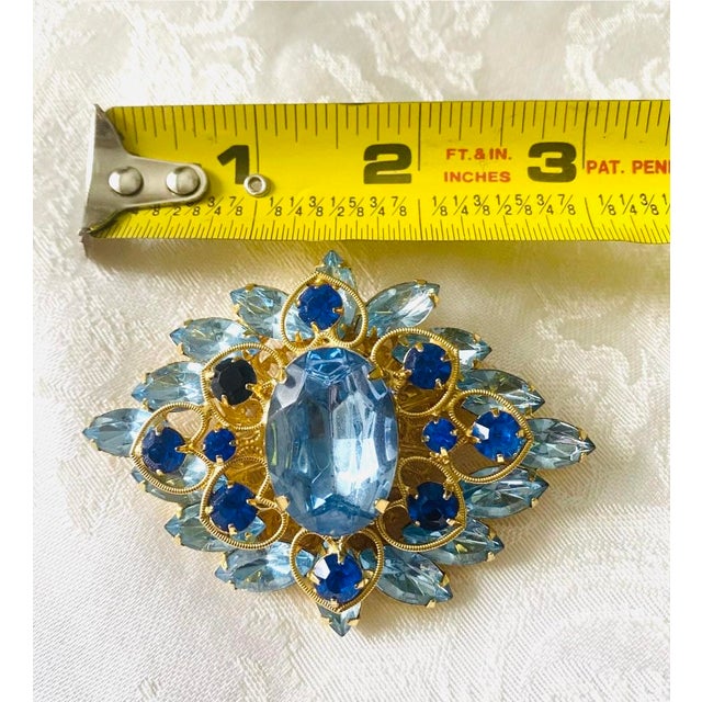 This is a gorgeous vintage large brooch that has been inscribed on the back A R.