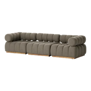 Four Hands Roma Outdoor 3 Piece Sectional Sofa, Alessi Fawn