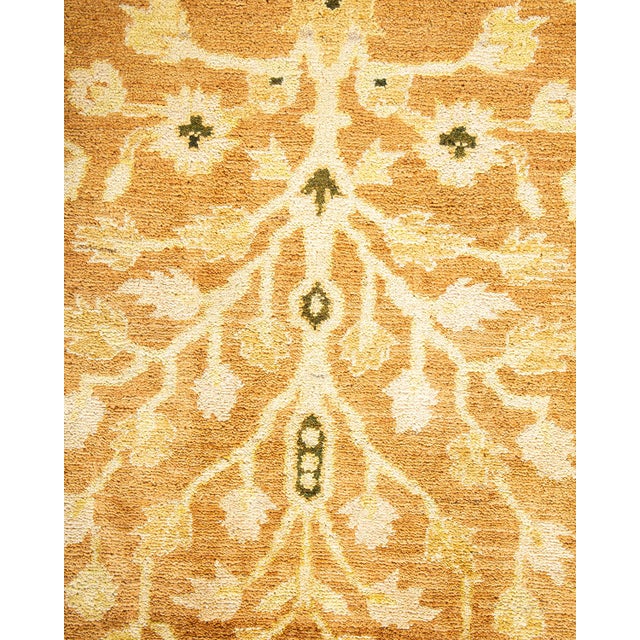 Traditional Eclectic, One-of-a-Kind Hand-Knotted Area Rug in Yellow, 9' 2" x 11' 8" For Sale - Image 3 of 8