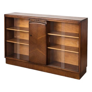 Vintage Arts and Crafts Oak Display Cabinet from Nathan For Sale