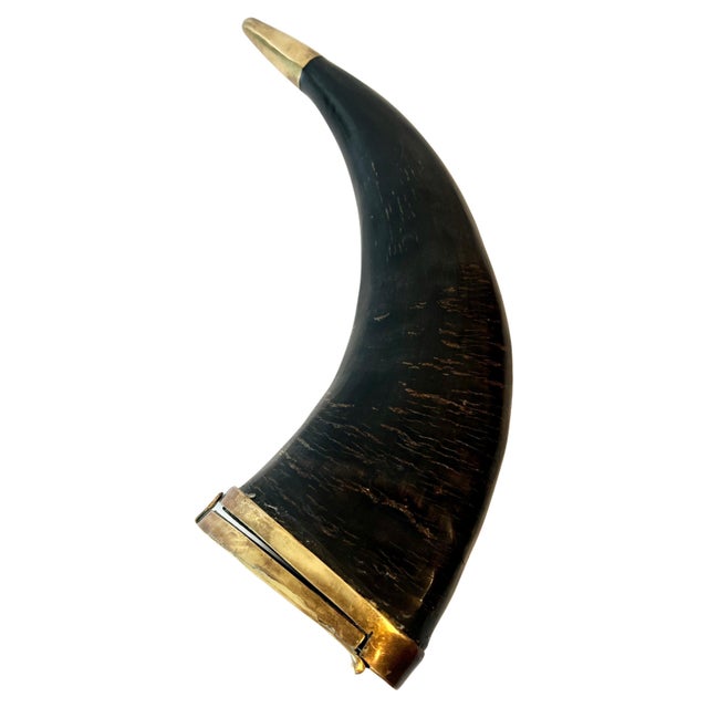 A beautiful horn - typically used as a drinking cup on the camp, or storage of anything from gunpowder to tobacco - today,...