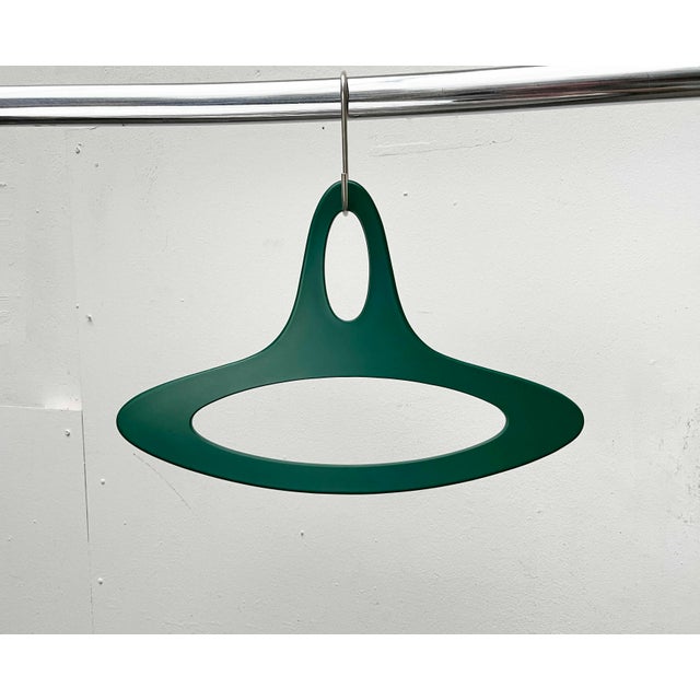 Mid-Century Modern German Space Age Green, Red, Yellow, White Coat Hangers by Jürgen Lange for Schönbuch, 1960s, Set of 4 For Sale - Image 5 of 18