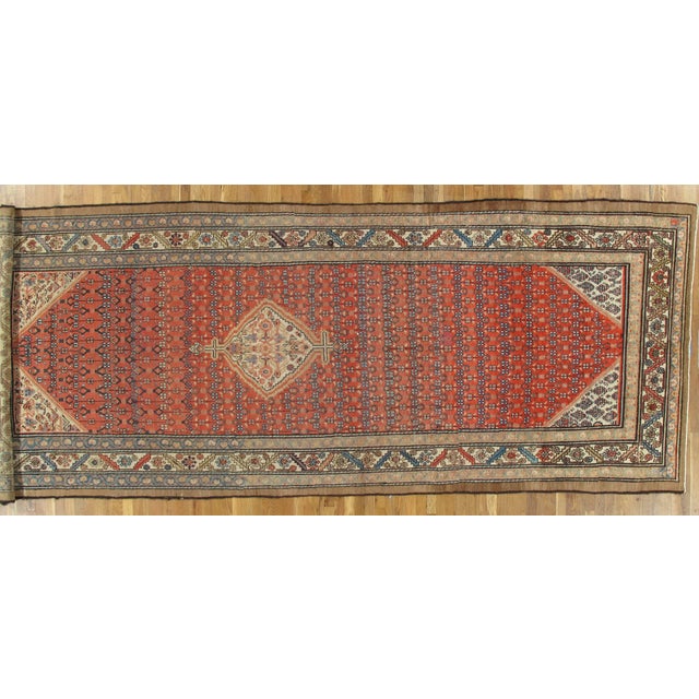 Persian Antique Serab Carpet For Sale - Image 3 of 9