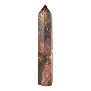 Late 20th Century Contemporary Red Turquoise Obelisk Crystal Point Tower