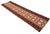 Casa Cosima Handmade New Zealand Wool Dhurrie Runner, Terracotta, Cream and Brown Geometric Dhurrie Runner - 2.5'x21.5' For Sale - Image 4 of 14