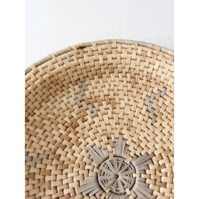 Vintage Woven Basket Tray For Sale - Image 6 of 8